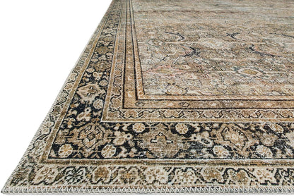 Loloi Layla Collection Accent Rug - Olive/Charcoal 2'-3" x 3'-9", Soft, Durable, Vintage Inspired