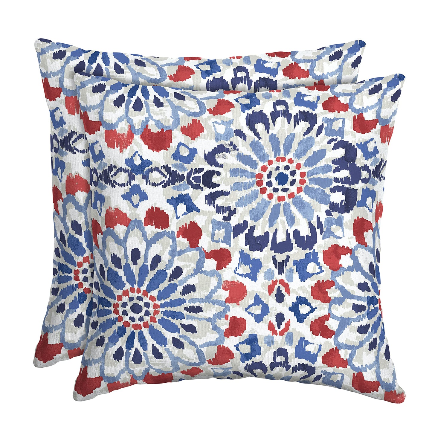 Arden Outdoor Toss Pillow, 2 Pack, 16 x 16, Rain-Proof, Fade Resistant Pistachio Botanical