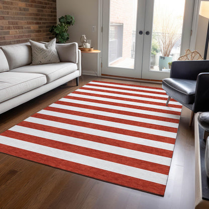 Addison Rugs Chantille ACN528 Red 9' x 12 Indoor Outdoor Area Rug, Stain Resistant, Machine Washable, Non Shedding, Bedroom, Living Room, Dining Room, Kitchen Rug