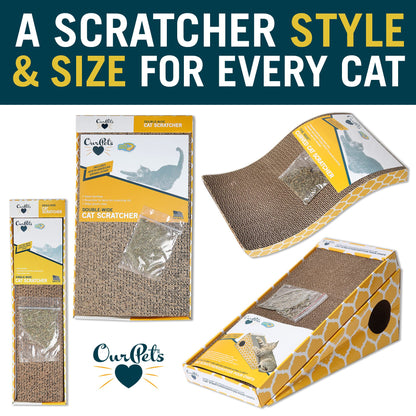Our Pets Wave & Far-N-Wide Cat Scratcher Multipack - 2 Pack