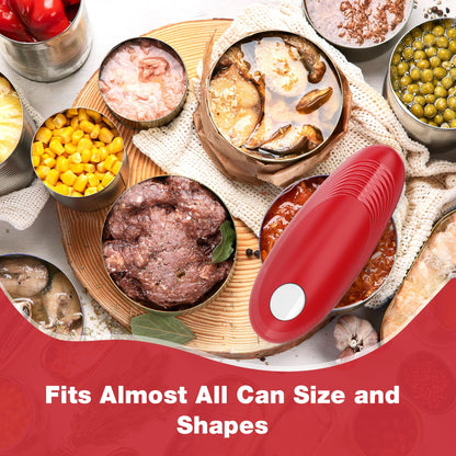 Electric Can Opener, Food Safe Automatic Can Opener with Smooth Edge, Open Your Cans with A Simple Press of Button, Can Opener Electric Kitchen Gifts for Seniors and Arthritis
