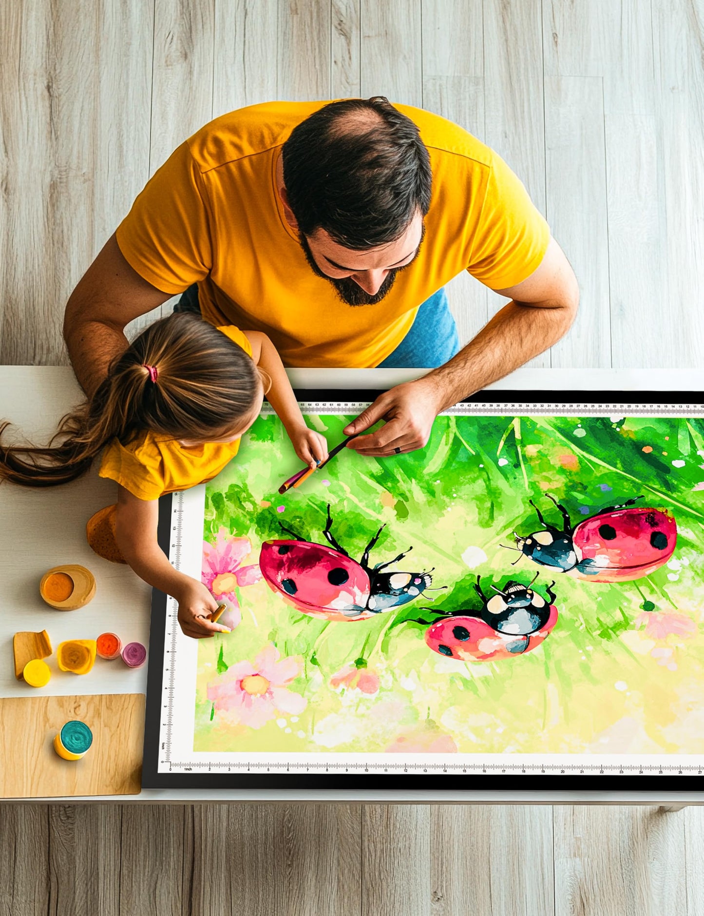 A1 Light Pad Tracing Light Box, Diamond Art Light Board with 3 Color Modes&10 Levels&Stepless Dimming, DEAR CARBON Light Table for Tracing, Drawing, Sketching and Weeding Vinyl