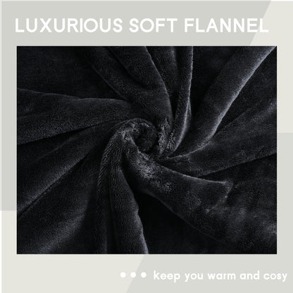 Heated Blanket Electric Blanket Full Size 72''x84'', Soft Flannel Heating Blanket with 1-10 Hour Auto Off - 6 Heat Settings - Machine Washable - Dark Grey