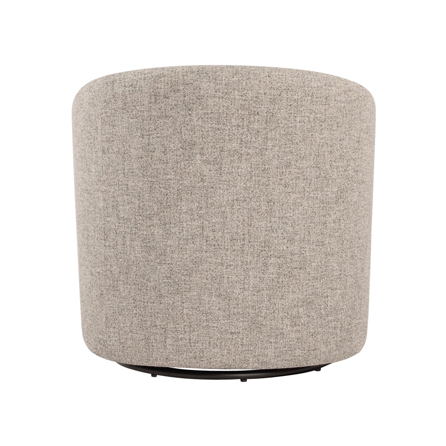 HomePop Upholstered Swivel Accent Chair, Modern Barrel Chair with 360° Swivel Base, Midtone Gray Fabric for Living Room, Bedroom, or Office