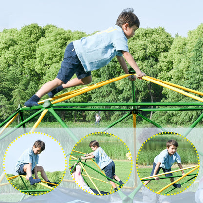 Merax 12FT Climbing Dome, Outdoor Dome Climber for Kids 3-10 Supporting 1000 lbs, Easy Assembly Playground Jungle Gym Backyard Play Equipment (12FT Climbing Dome)
