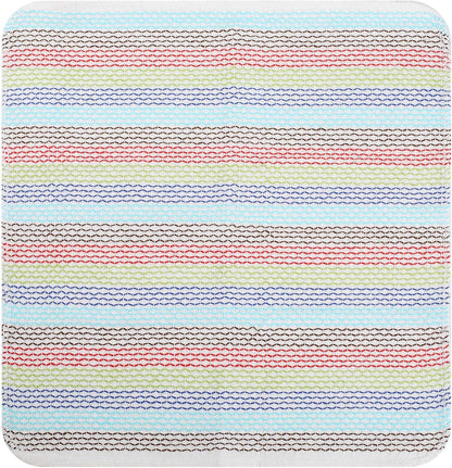 Kitchen Dish Cloths 100% Cotton Tea Towels, Soft and Absorbent, Machine Washable Set of 8 Multi Colors