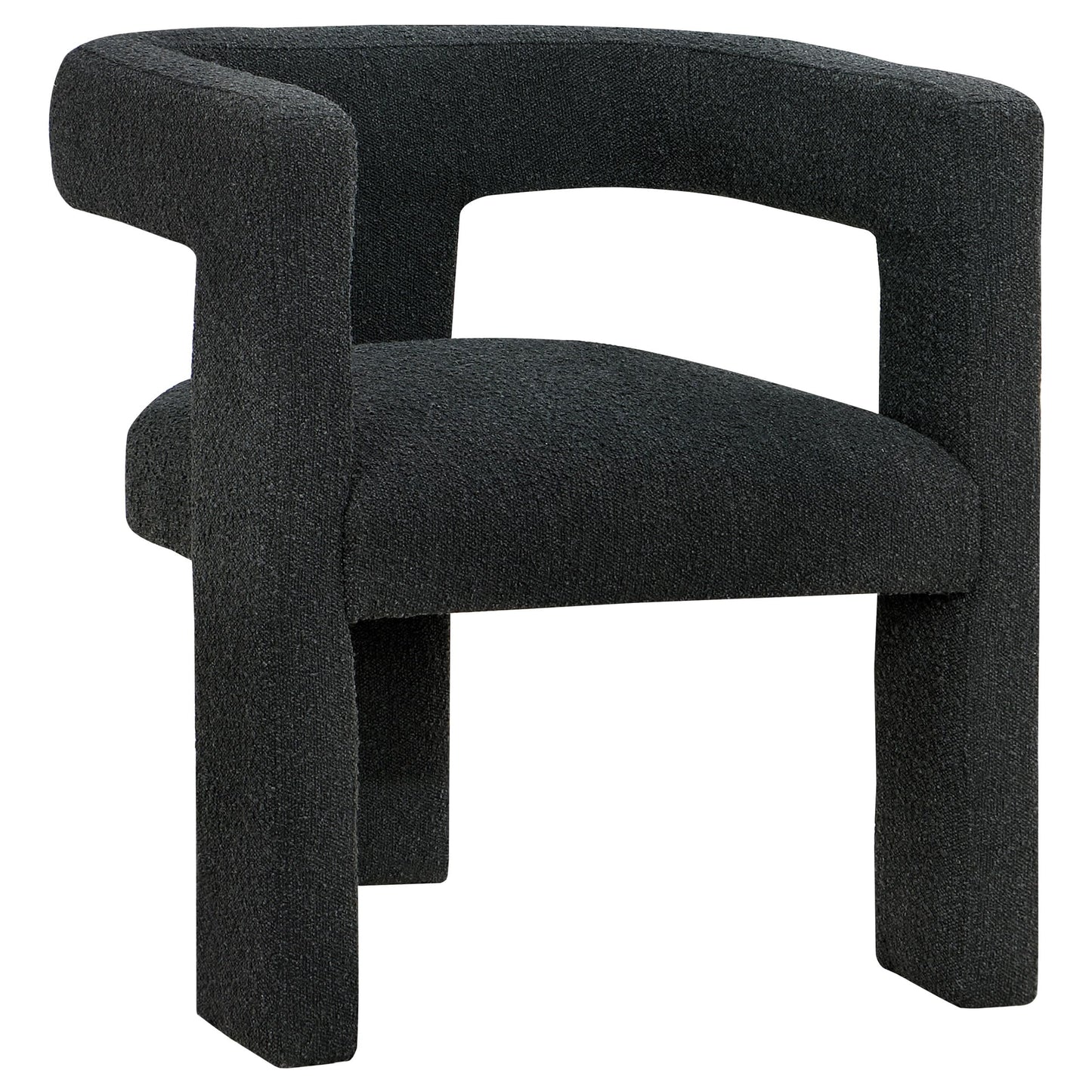 Coaster Home Furnishings Petra Boucle Upholstered Accent Side Chair Black 902882