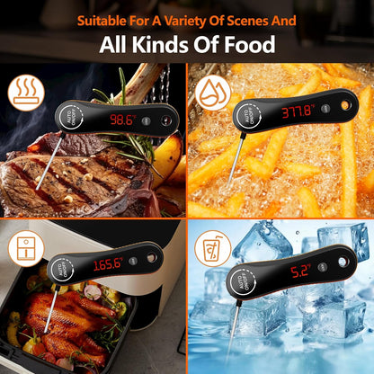Paysean Digital Meat Thermometer - Instant Read in 0.5 Seconds | Perfect for Grilling, BBQ, and Candy