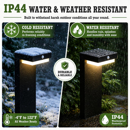 VerLuce - 20.5" Solar Pathway Lights - Walkway Solar Lights for Outside - PIR Sensor & Two Lighting Modes - Rechargeable Battery Lasts Up to 55 Hours - 3000K - IP44 Weather Resistant - 2 Pack