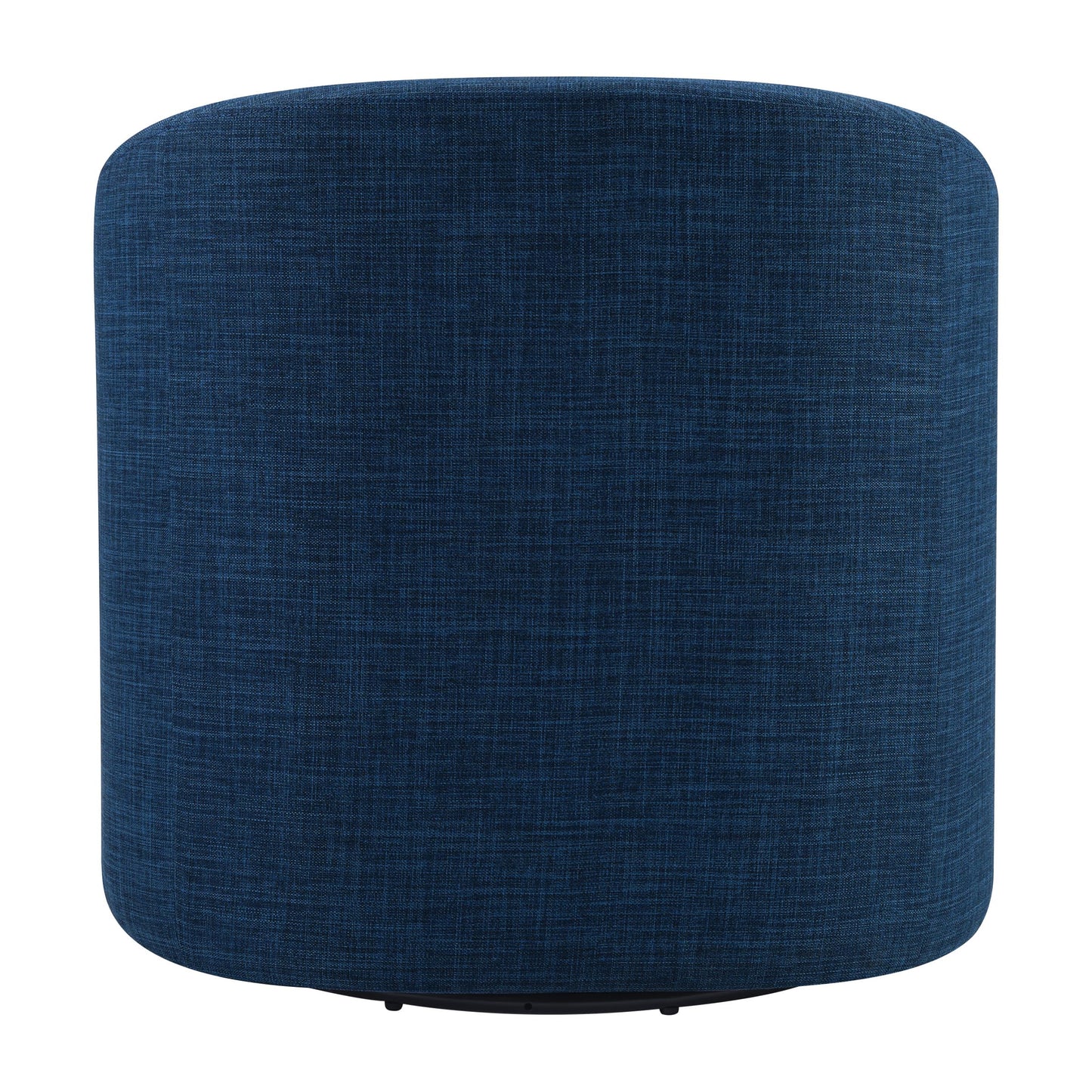 OSP Home Furnishings Parker Upholstered Swivel Tub Accent Chair, Navy Blue Fabric