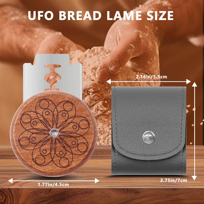 Epritliber 5 UFO Bread Lame Cutter for Homemade Sourdough,Bread Scorer Tool for Sourdough with Blades and Storage
