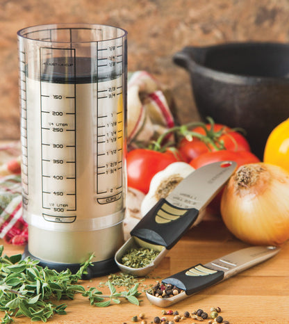 KitchenArt 2 Cup Pro Essentials Gift Set, 6.5x6.5x7", 3-Piece Set