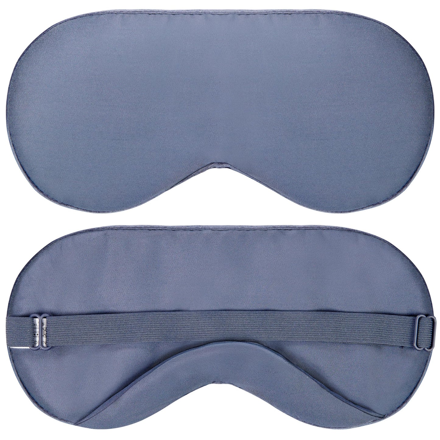 Sleep Mask - Navy Gray, 100% Bamboo Viscose - Eye Mask - Blackout Blindfold for Women & Men - Reusable Eye Cover for Travel - Comfortable, Lightweight & Contoured Sleeping Shades