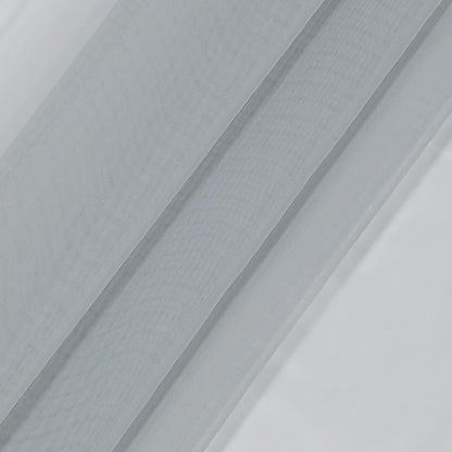 Pairs to Go Victoria Voile Modern Sheer Rod Pocket Window Curtains for Living Room (2 Panels), Grey