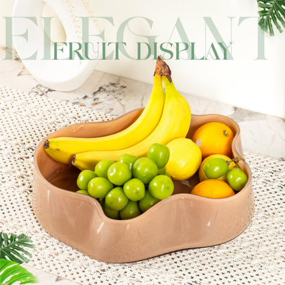 HC Minimal Life Modern Glass Decorative Bowl for Kitchen & Home Decor – Handmade Unique Design Key Bowl for Entryway Table, Living Room, Premium Candy Bowl, Fruit Bowl for Kitchen Counter
