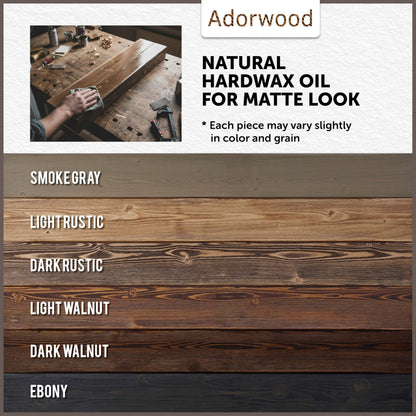 Adorwood Handmade Fireplace Mantel Shelf, Extra Wide Rustic Wood Mantles for Over Fireplace, Wall Mounted Floating Mantel Shelves for Living Room Decor (Dark Walnut, 60 inches)