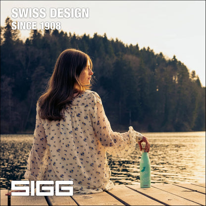 SIGG Insulated Water Bottle Meridian Sumatra Birds - Leakproof & Extra-Slim, BPA Free, 17 Oz