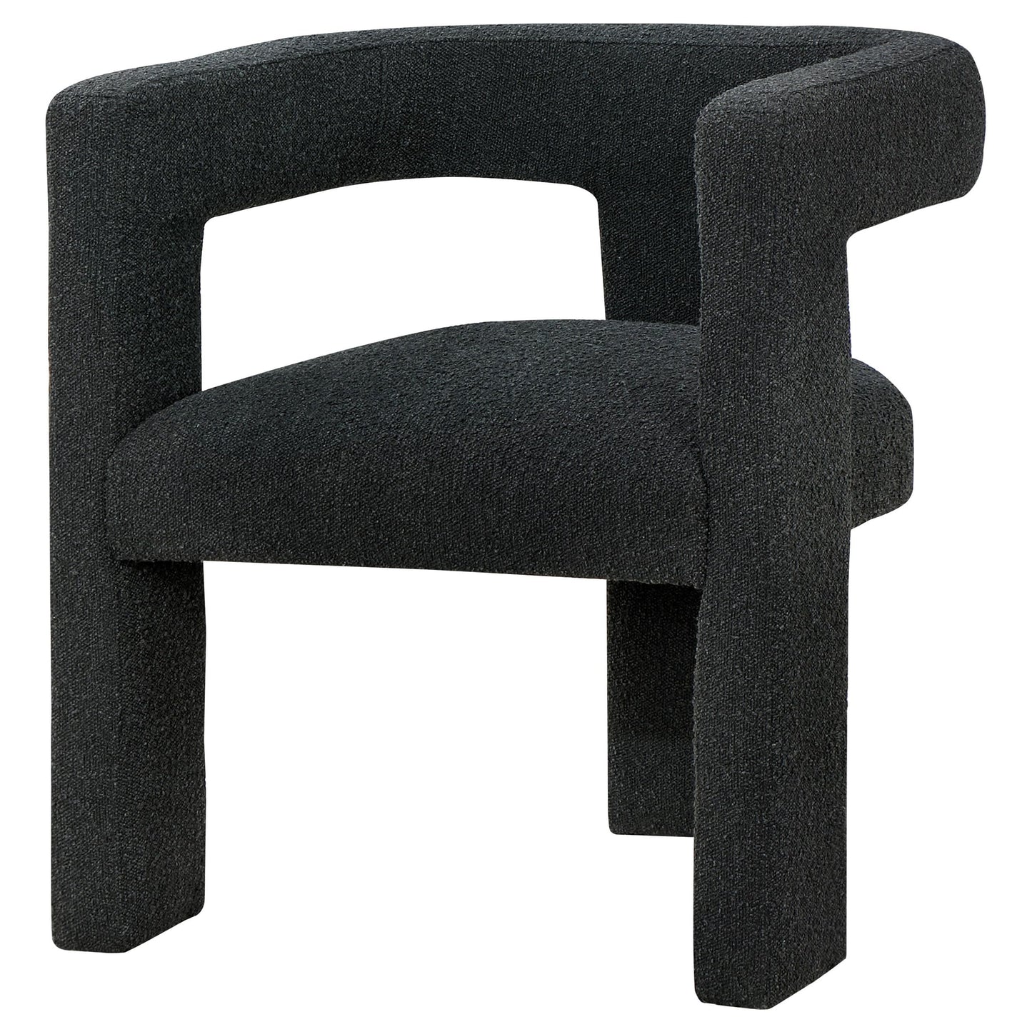 Coaster Home Furnishings Petra Boucle Upholstered Accent Side Chair Black 902882
