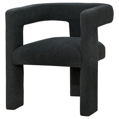 Coaster Home Furnishings Petra Boucle Upholstered Accent Side Chair Black 902882