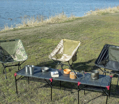 iClimb 3 Extendable Folding Table L and 2 Pack Connecting Plates and 2 Lantern Hanger Bundle, Ultralight Compact for Many People Camping Backpacking Beach Concert BBQ Party