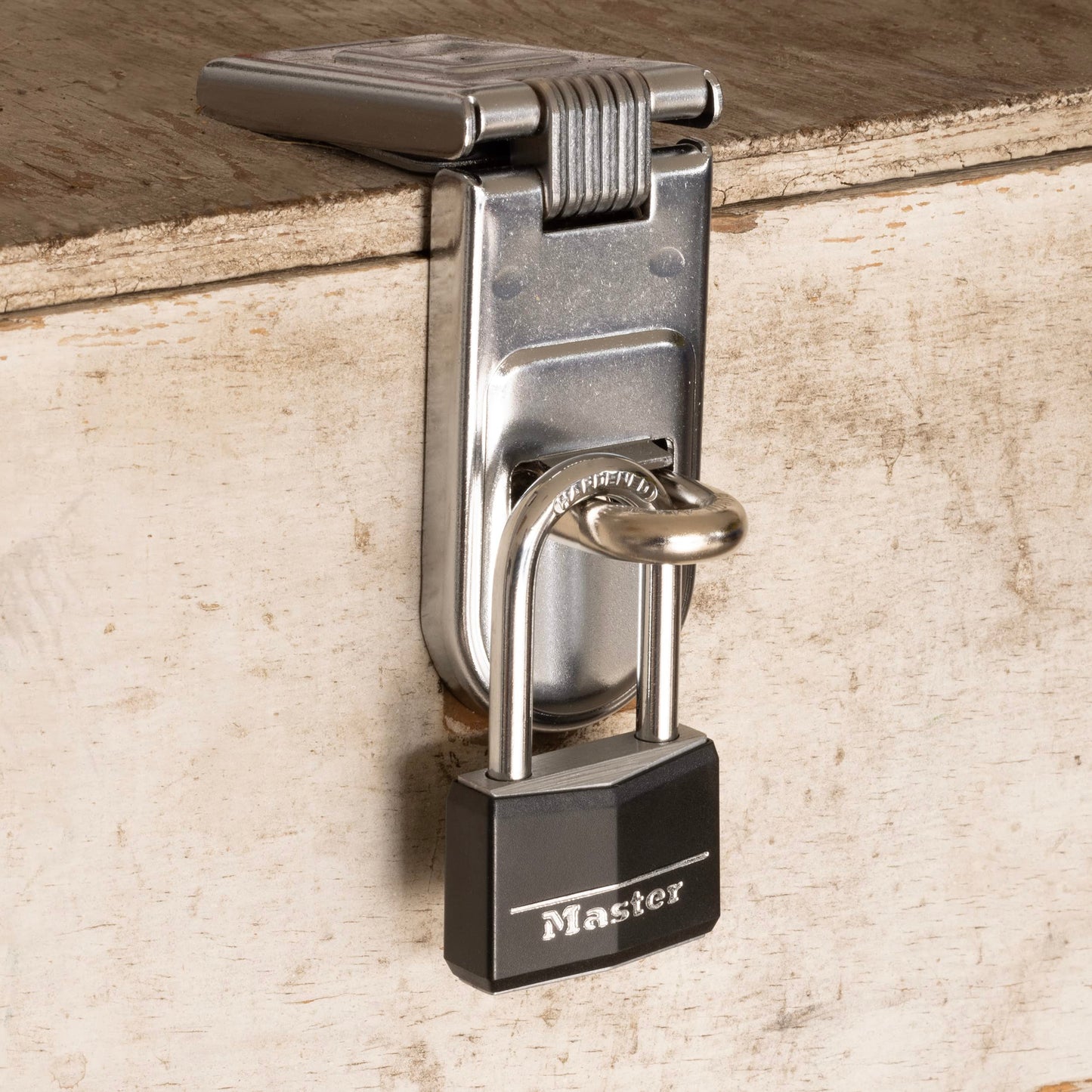 MASTER LOCK 141DLF Padlock, Covered Aluminum Lock, 1-9/16 in. W, Black