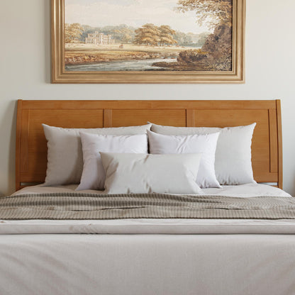 AFI, Portland King Platform Bed with Footboard & Storage Drawers, Light Toffee