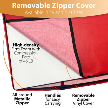 Foamma Gymnastics Mat for Kids & Adults, 4" Thick, 4 ft x 6 ft, Red – High-Density Landing Mat with Waterproof Cover, Ideal for Tumbling, Wrestling & Gymnastics Equipment for Indoor/Outdoor Use