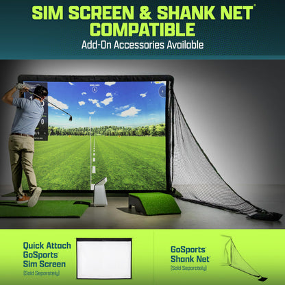 GoSports Elite Golf Practice Net with Steel Frame - 10 ft Size