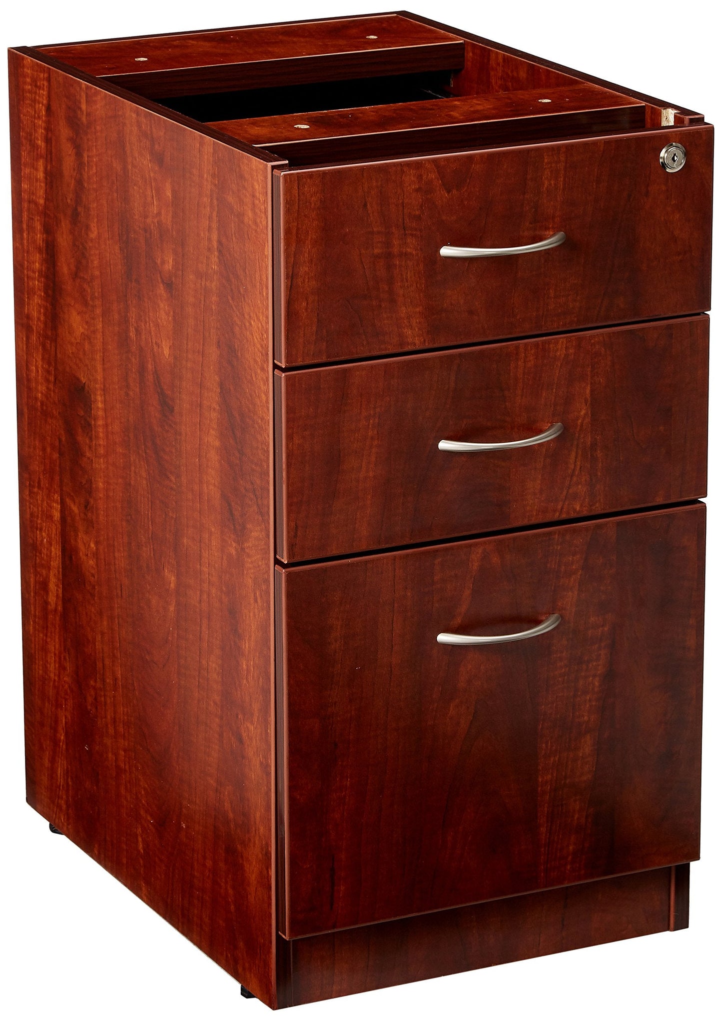 Lorell LLR69604 69000 Series Free Standing Fixed Pedestals, Cherry