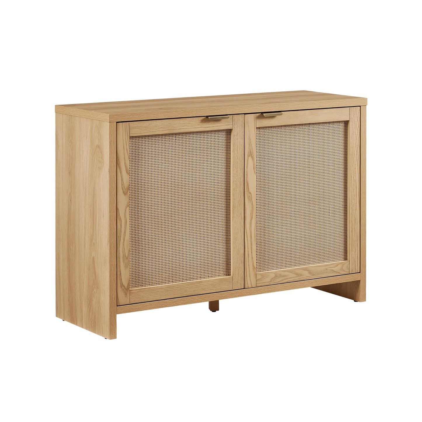 Crosley Furniture Kenji Record Player Cabinet with Vinyl Storage, Media Stand, Modern Home Organizer, Ash