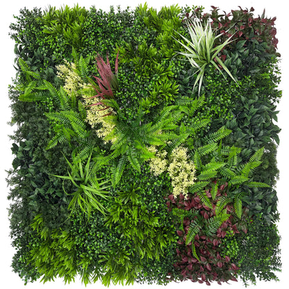DOPGIB Artificial Grass Wall Boxwood Plant Panel: 20"x20"(24P) UV Resistant Green Leaves Faux for Interior Wall Backdrop,Garden and Indoor Outdoor Wall&Fence Covering Privacy，Party Wall Fence Decor