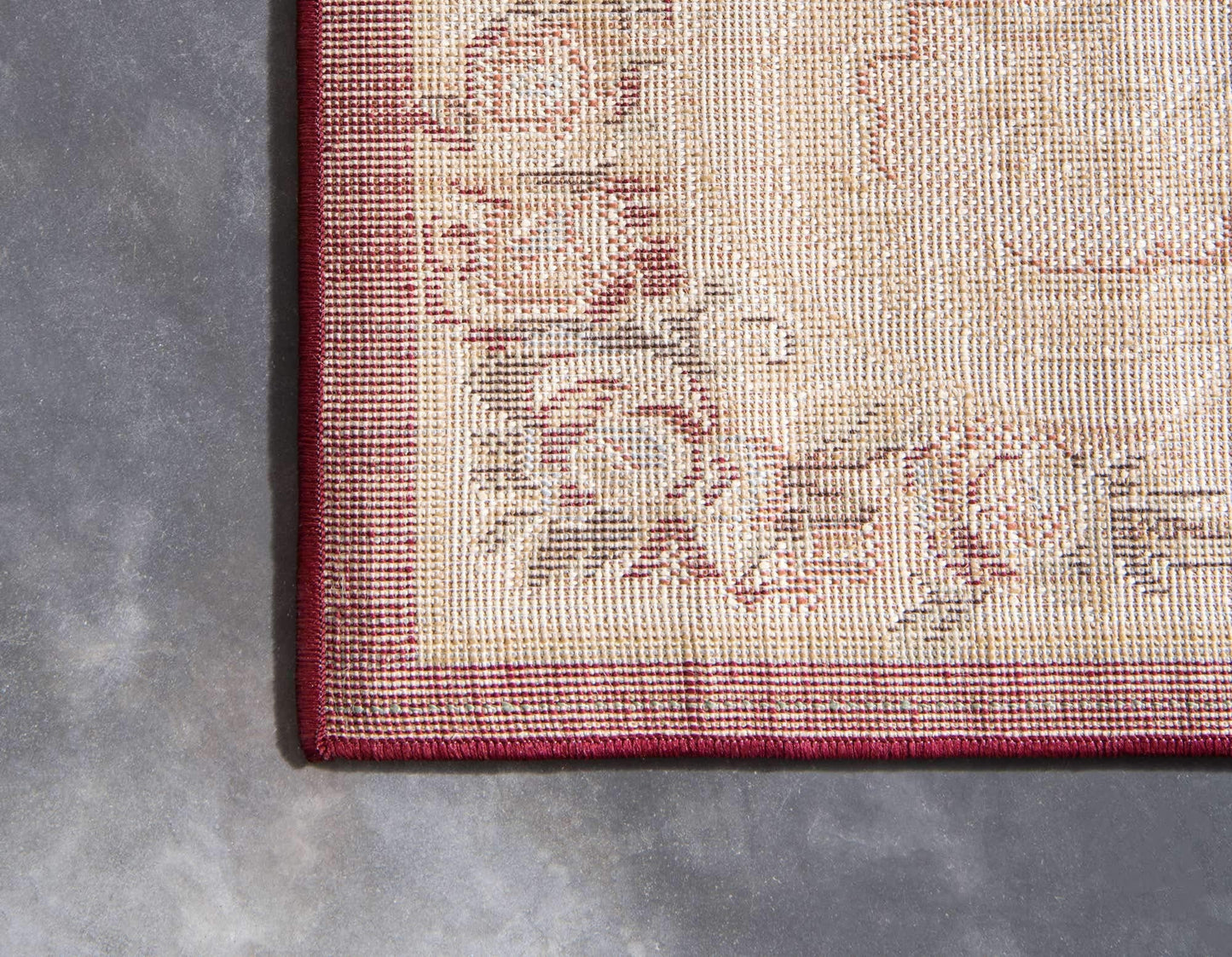 Unique Loom Versailles Collection Traditional Classic Medallion Motif Area Rug (10' 0 x 13' 0 Rectangular, Burgundy/ Ivory)