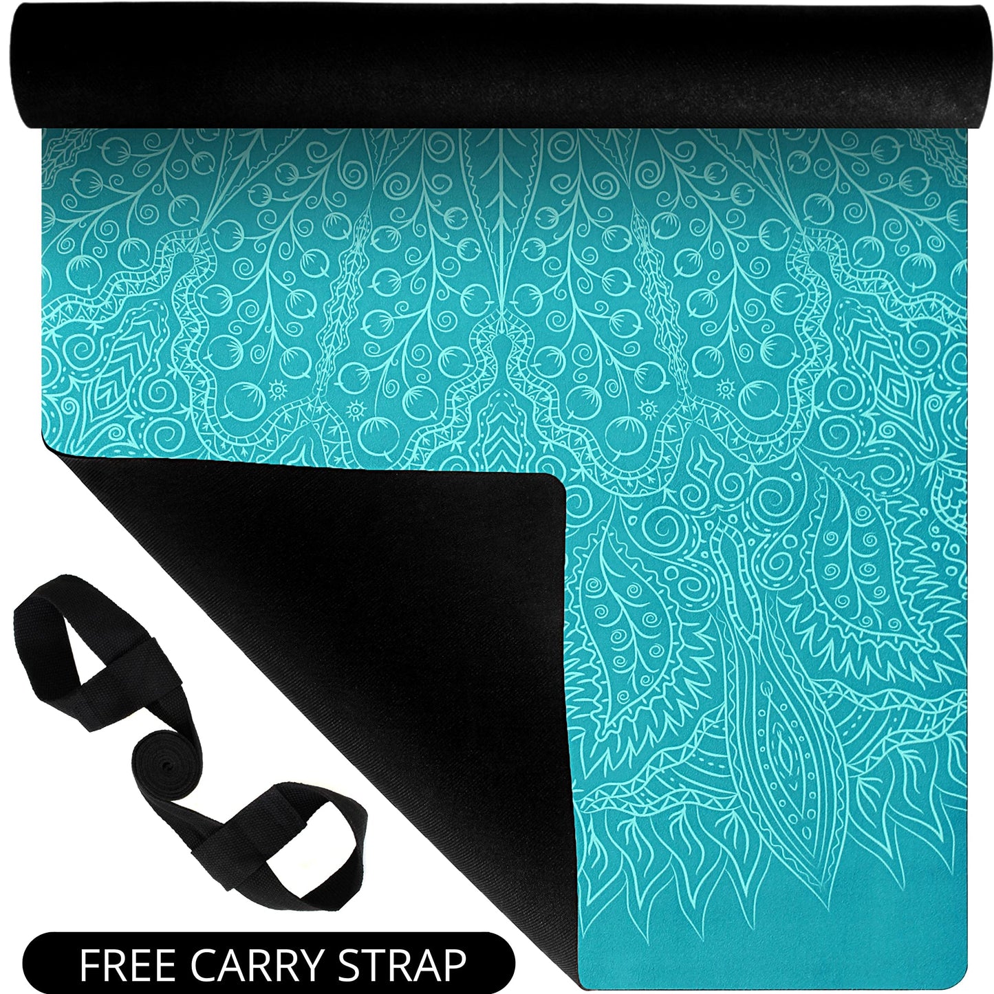 Plyopic. All In One Yoga Mat | Luxury Sweat-Grip Mat/Towel Combo | Ideal for Yoga, Hot Yoga, Bikram, Pilates, Workout & Exercise | Eco-Friendly Natural Rubber