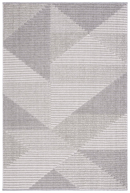 SAFAVIEH Area Rug 9x12 - Global Collection - Large - Light Grey & Grey, Non-Shedding & Easy Cleaning, Ideal for Living Room, Bedroom, Office, Dining Space (GLB400F)