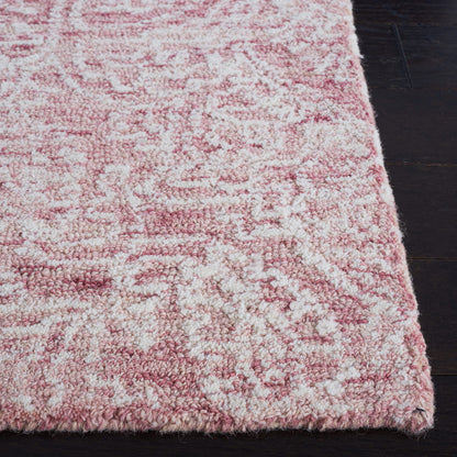 SAFAVIEH Area Rug 6x9 - Metro Collection - Pink & Ivory, Handmade Wool, Ideal for Living Room, Bedroom, Dining Space (MET998U)