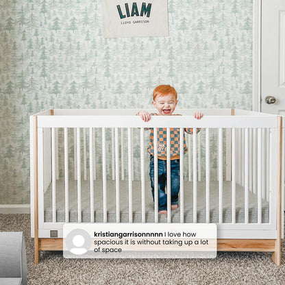 GAP babyGap Tate 4-in-1 Convertible Crib - Greenguard Gold Certified, Ebony/Natural