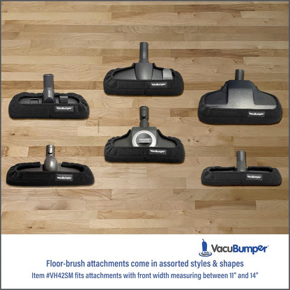 Bumper Guard for Vacuum Floor Brush, Available in 2 Sizes, Small fits Front Width: 11" to 14"