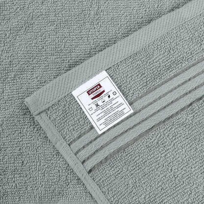 Utopia Towels 12 Pack Premium Wash Cloths Set, 12 by 12 Inches, 100% Cotton Ring Spun, Highly Absorbent and Soft Feel Washcloths for Bathroom, Spa, Gym, and Face, Cool Grey