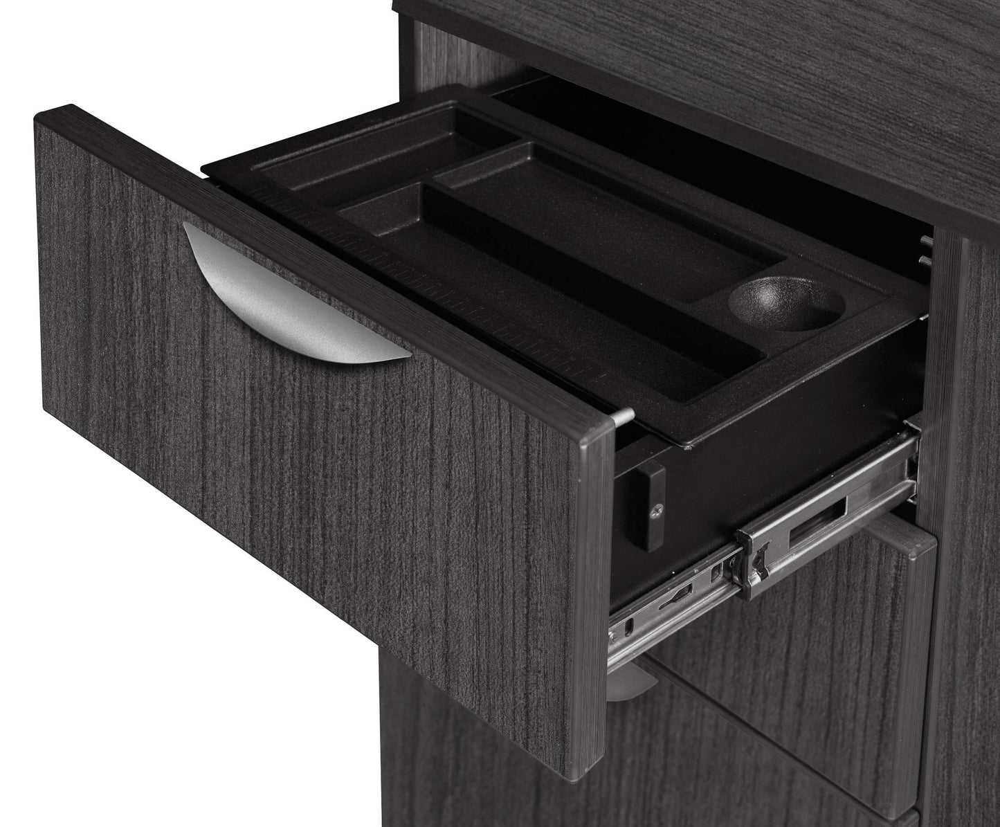 Regency Legacy Desk Pedestal Cabinet with Two File one Box Drawer, Ash Grey