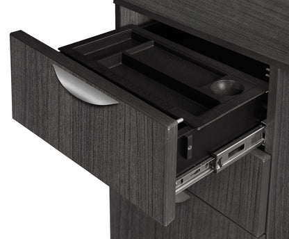 Regency Legacy Desk Pedestal Cabinet with Two File one Box Drawer, Ash Grey