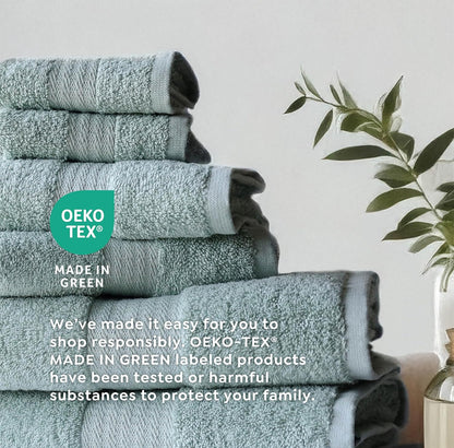 1888 6 600 Set, 2 2 2 Mills Piece GSM Luxury Towel Bath Towels, Hand Towels and Washcloths, Premium Cotton Blend, Super