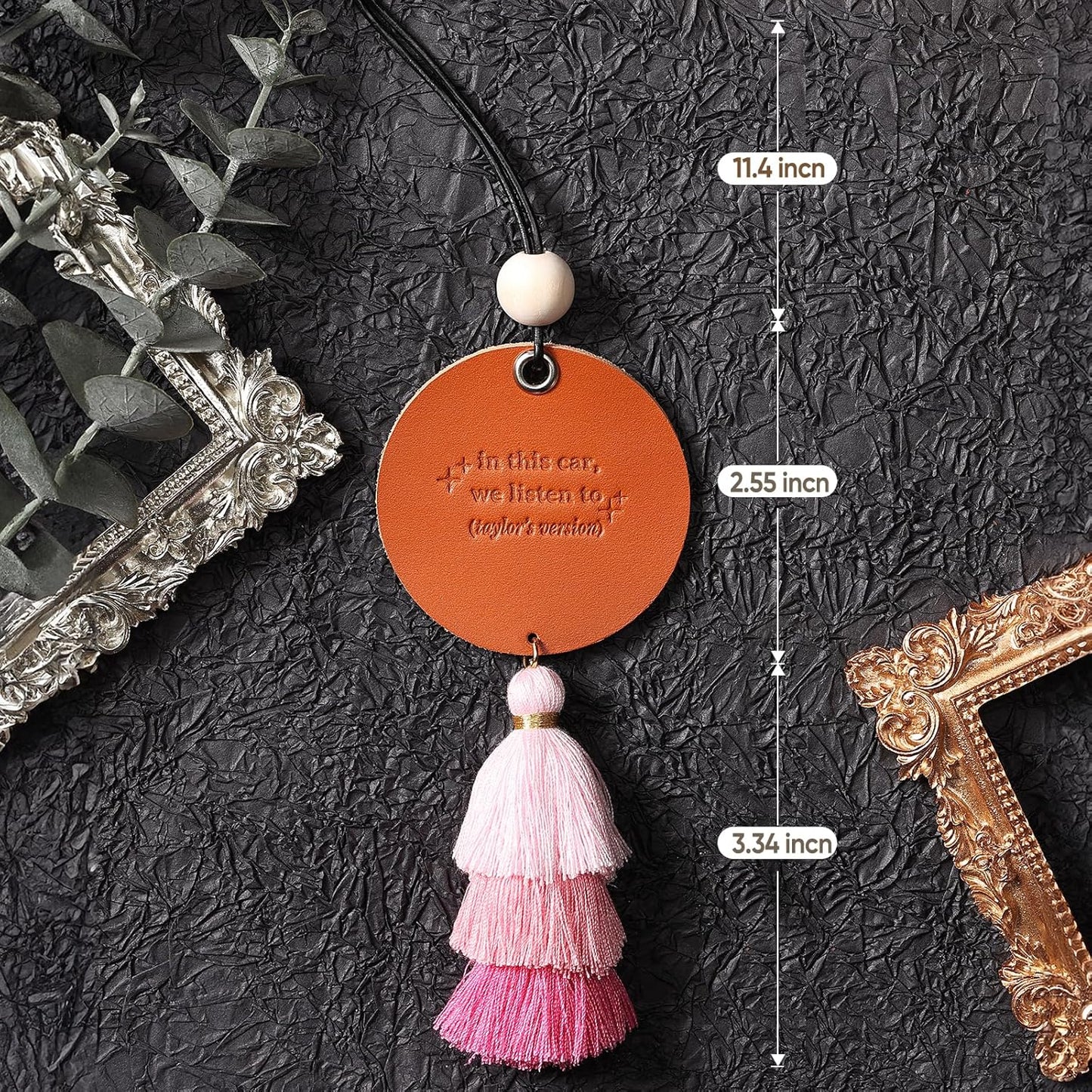 Singer Inspired Hanging Ornament for Car Rearview Mirror, Charms Accessories, Fan Gift Merch