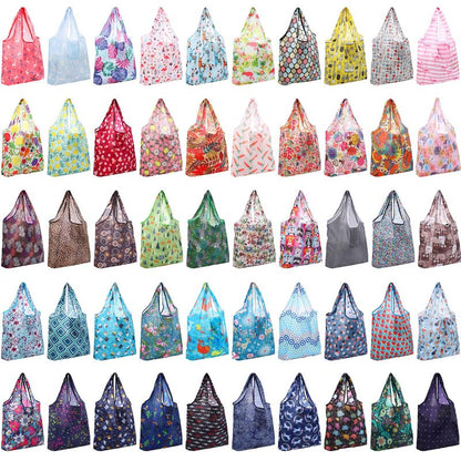 Paterr 50 Pack Reusable Grocery Bags Foldable Shopping Bags Bulk Washable Grocery Tote with Carry Pouch for Groceries(Classic)