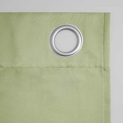 Sun Zero Soho Blackout Grommet Curtain Single Panel, 54" x 95", Sage Green, Energy Efficient