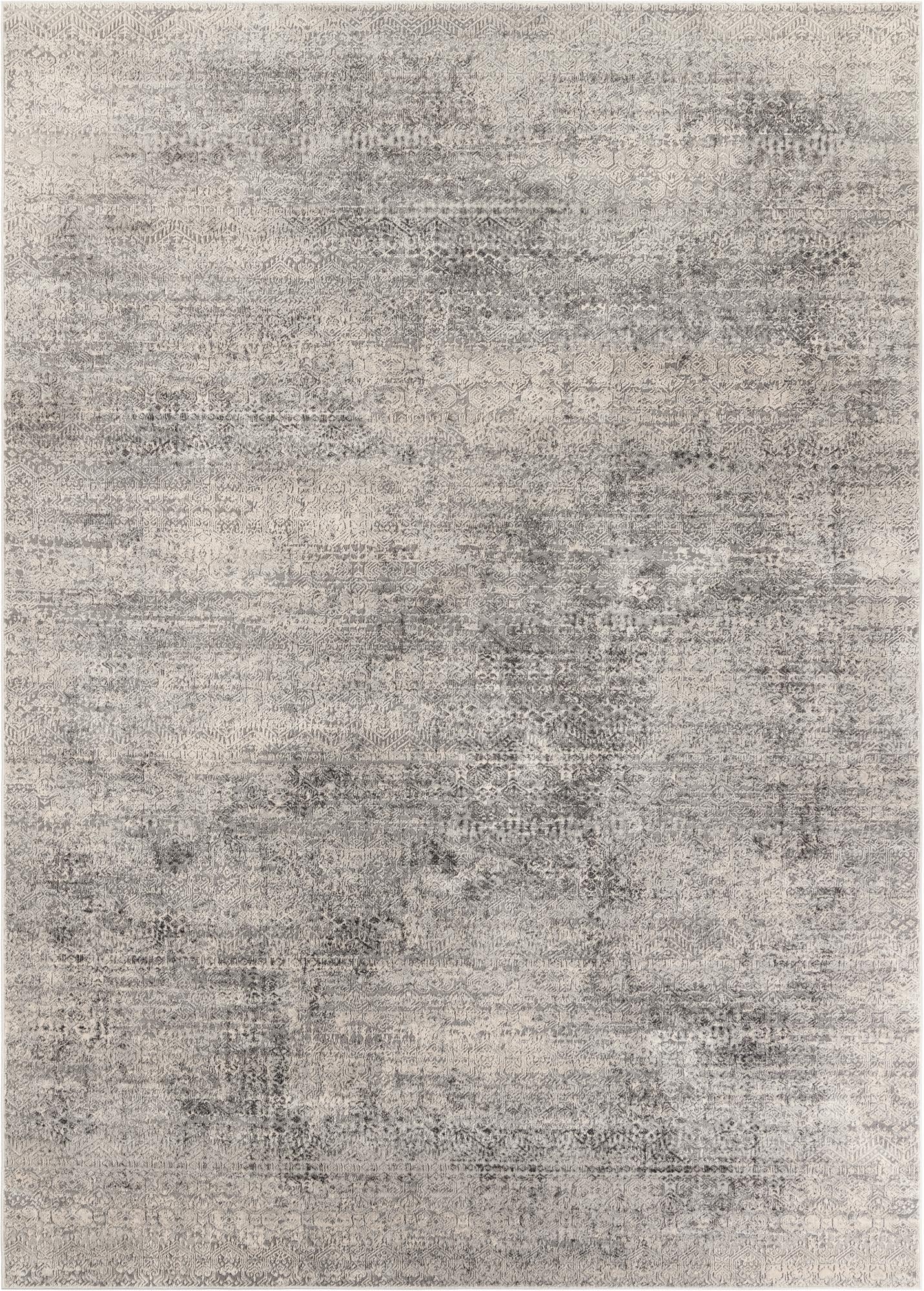 Unique Loom Finsbury Collection Area Rug - Sarah (7' 10" x 11' Rectangle Gray/Ivory)