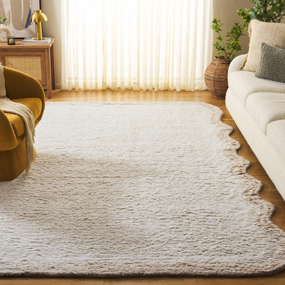 SAFAVIEH Area Rug 8x10 - Vermont Collection - Large - Ivory, Handmade Wool, Ideal for Living Room, Bedroom, Dining Space (VRM210A)