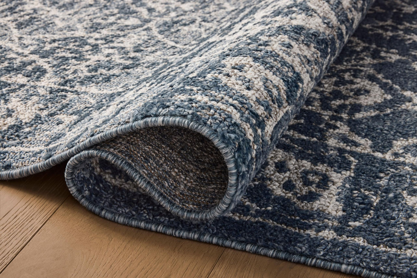 Loloi Magnolia Home by Joanna Gaines Gigi Collection GIG-02 Navy/Stone 7'-10" x 10' Area Rug