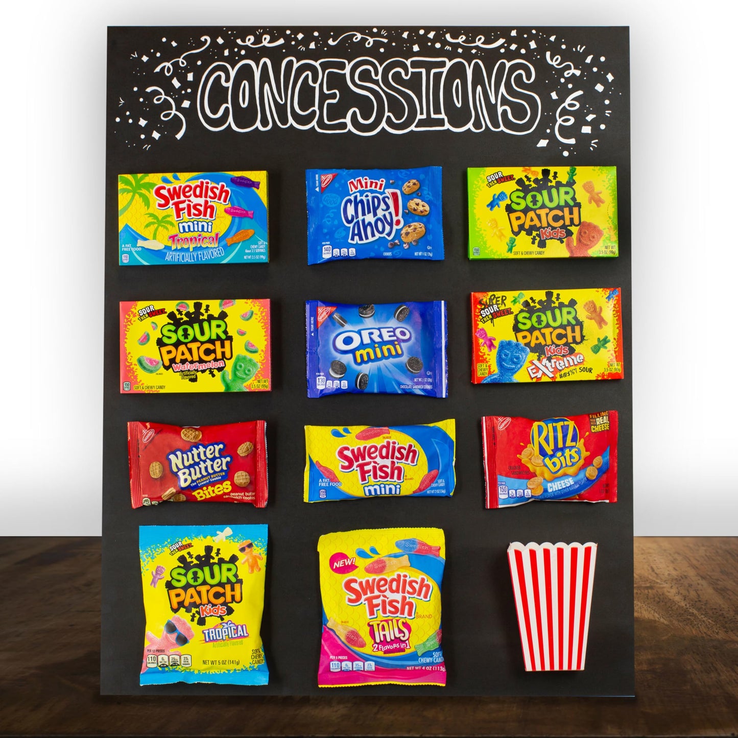 SOUR PATCH KIDS and SWEDISH FISH Soft & Chewy Candy Variety Pack, Bulk Candy, 15 Boxes