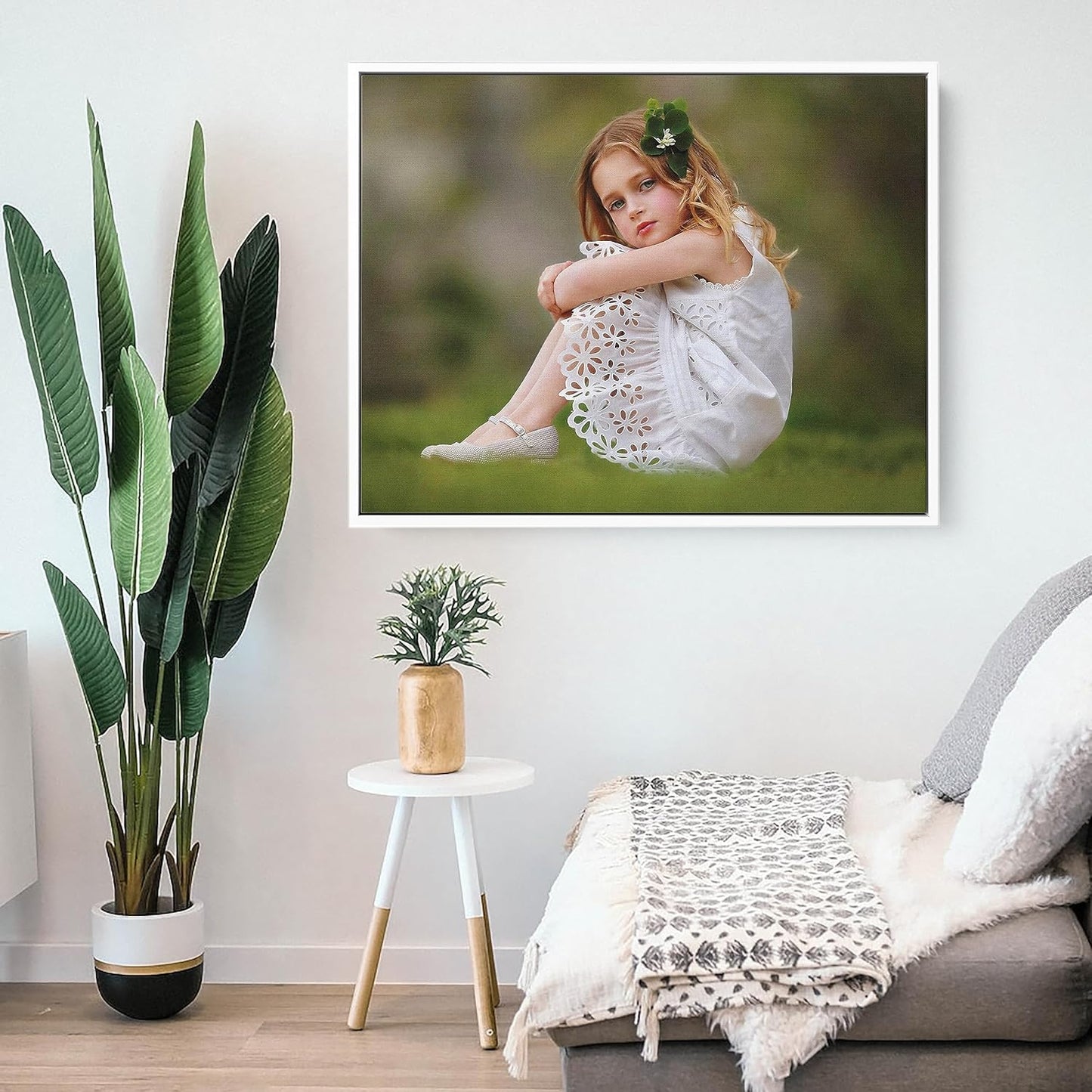 P&L ART - Personalized Custom Canvas Prints | Transform Your Photos into Stunning Wall Art - 8x10 White