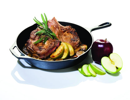 Lodge Seasoned Cast Iron 3 Skillet Bundle. 12 Inches and 10.25 Inches with 8 Inch Set of 3 Cast Iron Frying Pans